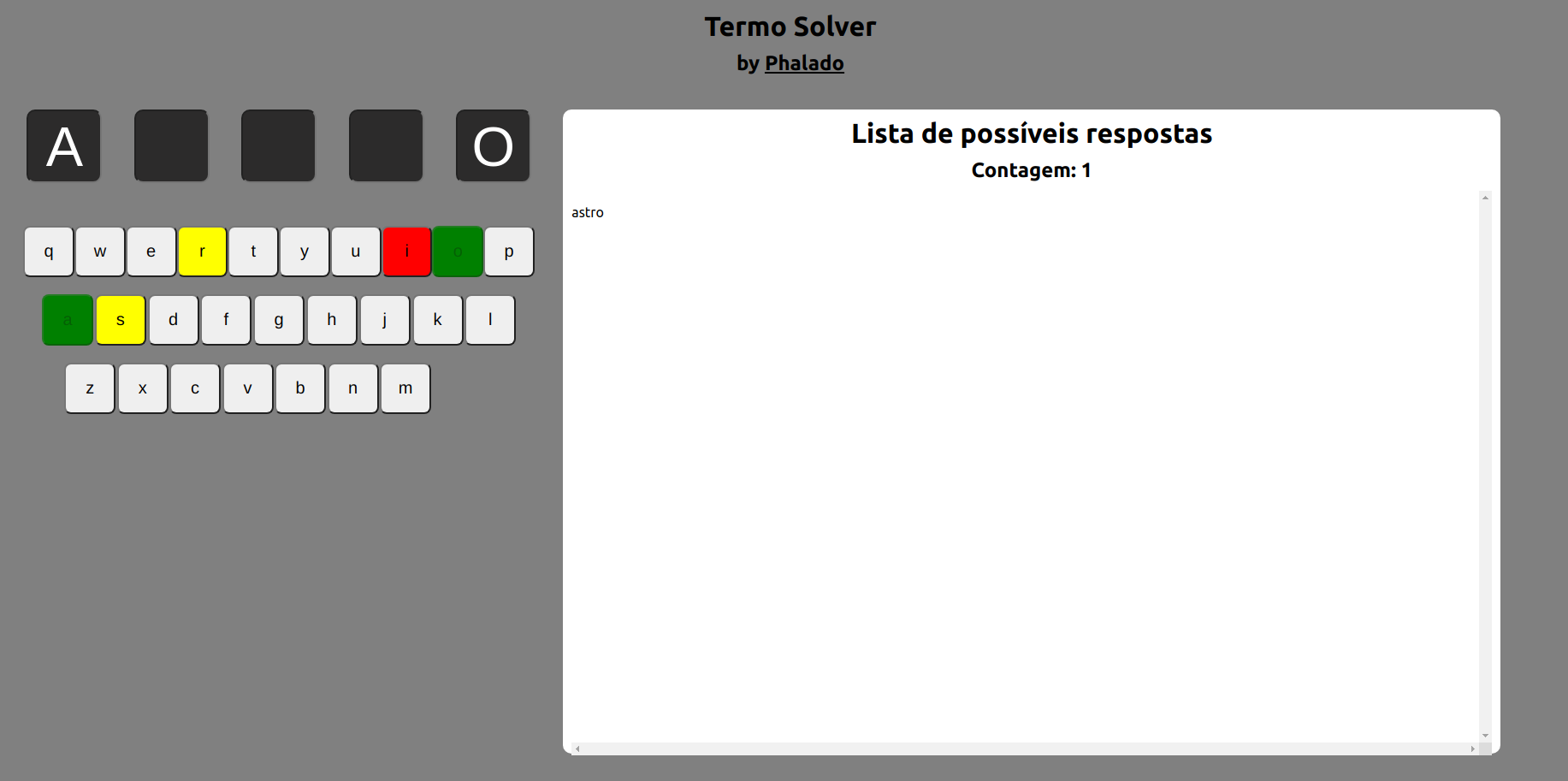 Termo Solver